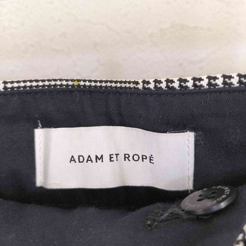 アダムエロペ Adam et Rope グレンチェックフレアワイドパンツ レディース JPN:36